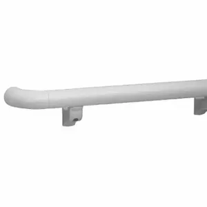 PAWLING CORP BR-1200P-12-301 Handrail, Interior, Linen White, 1 1/2 Inch Dia, 144 Inch Overall Length | CT7MVV 33UC09