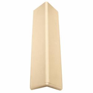 PAWLING CORP CG-10R-8-2 Corner Guard, 3 Inch Width, 96 Inch Ht, Textured, Ivory, Vinyl Retainer | CT7MLF 49JN77