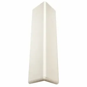 PAWLING CORP CG-10R-4-301 Corner Guard, 3 Inch Width, 48 Inch Ht, Textured, Linen White, Vinyl Retainer | CT7MPC 49JN97