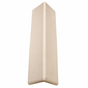 PAWLING CORP CG-10R-8-370 Corner Guard, 3 Inch Width, 96 Inch Ht, Textured, Eggshell, Plastic Retainer | CT7MLB 49JN83