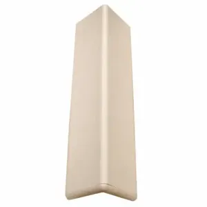 PAWLING CORP CG-10R-8-370 Corner Guard, 3 Inch Width, 96 Inch Ht, Textured, Eggshell, Plastic Retainer | CT7MLB 49JN83