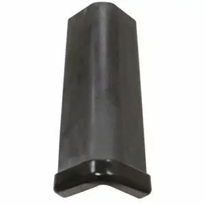 PAWLING CORP CG-4-10-1 Corner Guard, 3 3/8 Inch Width, 120 Inch Ht, Smooth, Black, Steel Retainer | CT7MGU 49JP34