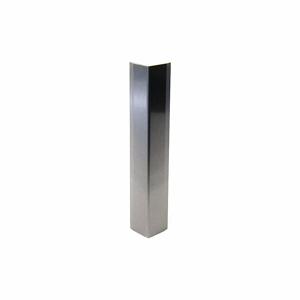 PAWLING CORP CG-50-4 Corner Guard, 3 1/2 Inch Width, 48 Inch Ht, #4 Satin, Stainless, Adhesive | CT7MGR 34AR44