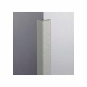 PAWLING CORP CG-20R-4-210 Corner Guard, 2 Inch Width, 48 Inch Ht, Peblette, Silver Gray, Recycled Vinylretainer | CT7MEE 34AR14