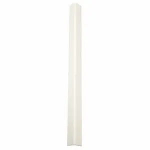 PAWLING CORP CGT-34-8-301 Corner Guard, 3/4 Inch Width, 96 Inch Ht, Textured, Linen White, Taped | CT7MNA 49JP06