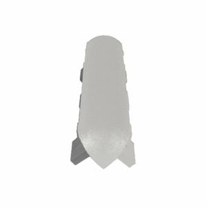 PAWLING CORP OTC-8C-0-301 Outside Corner, 1 Inch Width, 7 3/4 Inch Heightt, Textured, Linen White, Screw In | CT7NEK 43Z940