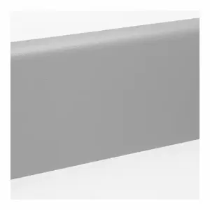 PAWLING CORP WG-8-12-210 Wall Protection Guard, 7 3/4 Inch Heightt, 144 Inch Length, 1 Inch Thick, Silver Gray | CT7NLF 43Z514