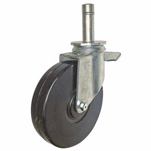 PAYSON CASTERS 053-6OX-SK-B Total-Locking Friction-Ring Stem Caster, 6 Inch Wheel Dia, 200 lb, Swivel Caster | CT7NNA 45JT03