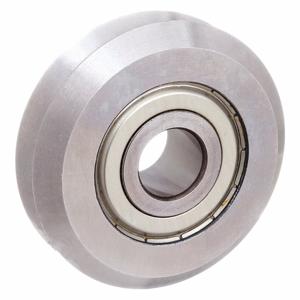 PBC LINEAR VW2 V-Guide Wheel Bearing, For Size 2 V-Guide Rails, 52100 Steel, 0.375 Inch Bore Dia | CT7NNY 2CRW9