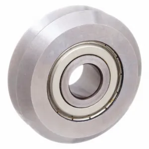 PBC LINEAR VW3 V-Guide Wheel Bearing, For Size 3 V-Guide Rails, 52100 Steel, 0.472 Inch Bore Dia | CT7NPA 2CRZ5