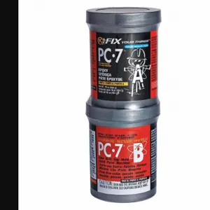 PC PRODUCTS 167779 Epoxy Adhesive, -7, Ambient Cured, 16 Fl Oz, Can, Dark Gray, Thick Liquid | CT7NPT 4AUV6