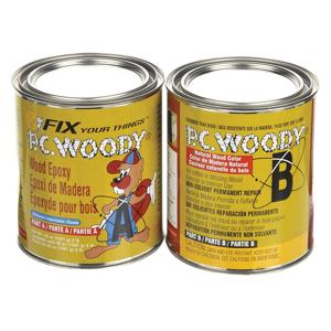 PC PRODUCTS 643334 Epoxy Adhesive, -Woody, Ambient Cured, 48 Fl Oz, Can, Tan, Thick Liquid | CT7NPZ 4JMN2