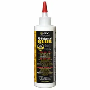 PC PRODUCTS 808085 -UNIVERSAL GLUE Glue, -Universal, Gen Purpose, Interior/Exterior, 8 fl oz, Bottle, Clear | CT7NPG 39AP30