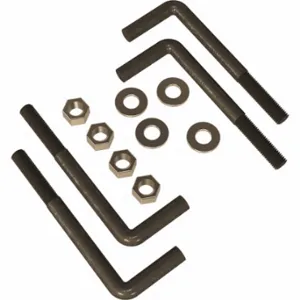 PEDESTAL PRO L-Bolt Kit Sturdy Bolts, Pedestals Inch Widthet Cement, Bolt/Nut/Washer | CT7NXX 49Z948