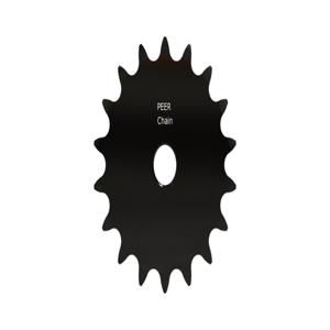 PEER CHAIN 43004 Sprocket, 1/2 Inch Size, Plain Bore, Hardened Teeth, Black Oxide | CL7ZTA