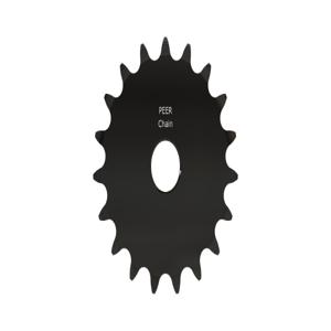 PEER CHAIN 43005 Sprocket, 1/2 Inch Size, Plain Bore, Hardened Teeth, Black Oxide | CL7ZTB