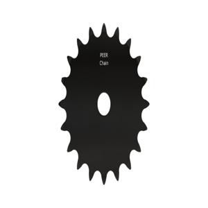 PEER CHAIN 43006 Sprocket, 1/2 Inch Size, Plain Bore, Hardened Teeth, Black Oxide | CL7ZTC