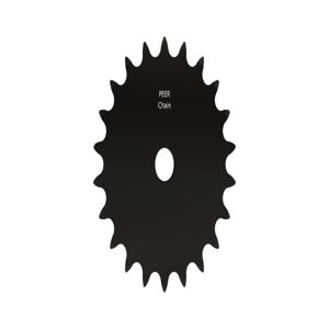 PEER CHAIN 43008 Sprocket, 1/2 Inch Size, Plain Bore, Hardened Teeth, Black Oxide | CL7ZTE