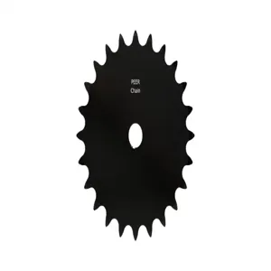 PEER CHAIN 43010 Sprocket, 1/2 Inch Size, Plain Bore, Hardened Teeth, Black Oxide | CL7ZTG