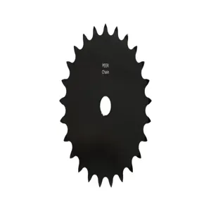 PEER CHAIN 43011 Sprocket, 1/2 Inch Size, Plain Bore, Hardened Teeth, Black Oxide | CL7ZTH