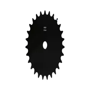 PEER CHAIN 43013 Sprocket, 1/2 Inch Size, Plain Bore, Hardened Teeth, Black Oxide | CL7ZTK