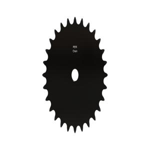 PEER CHAIN 43014 Sprocket, 1/2 Inch Size, Plain Bore, Hardened Teeth, Black Oxide | CL7ZTL