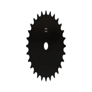 PEER CHAIN 43014 Sprocket, 1/2 Inch Size, Plain Bore, Hardened Teeth, Black Oxide | CL7ZTL