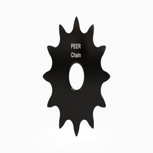 PEER CHAIN 43018 Sprocket, 1/2 Inch Size, Plain Bore, Hardened Teeth, Black Oxide | CL8BEG