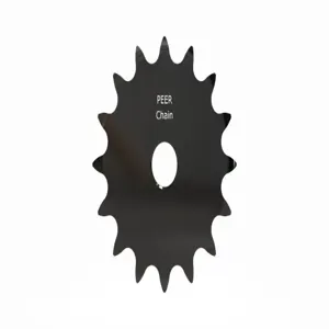 PEER CHAIN 43022 Sprocket, 5/8 Inch Size, Plain Bore, Hardened Teeth, Black Oxide | CL8BEL