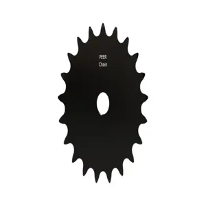 PEER CHAIN 43027 Sprocket, 5/8 Inch Size, Plain Bore, Hardened Teeth, Black Oxide | CL8BER