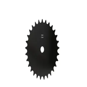 PEER CHAIN 43035 Sprocket, 19/32 Inch Size, Plain Bore, Hardened Teeth, Black Oxide | CL8BFA