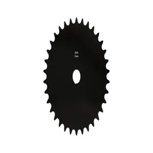 PEER CHAIN 43040 Sprocket, 19/32 Inch Size, Plain Bore, Hardened Teeth, Black Oxide | CL8BFF