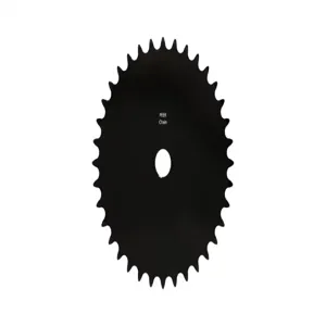 PEER CHAIN 43042 Sprocket, 19/32 Inch Size, Plain Bore, Hardened Teeth, Black Oxide | CL8BFH