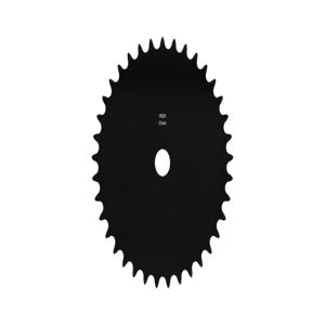 PEER CHAIN 43043 Sprocket, 19/32 Inch Size, Plain Bore, Hardened Teeth, Black Oxide | CL8BFJ