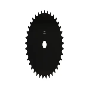 PEER CHAIN 43043 Sprocket, 19/32 Inch Size, Plain Bore, Hardened Teeth, Black Oxide | CL8BFJ