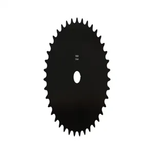 PEER CHAIN 43045 Sprocket, 19/32 Inch Size, Plain Bore, Hardened Teeth, Black Oxide | CL8BFL