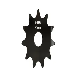 PEER CHAIN 43049 Sprocket, 5/8 Inch Size, Plain Bore, Hardened Teeth, Black Oxide | CL8DGH