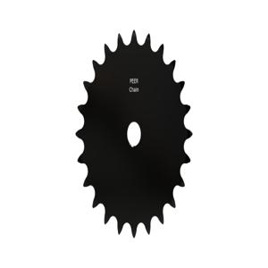 PEER CHAIN 43062 Sprocket, 23/32 Inch Size, Plain Bore, Hardened Teeth, Black Oxide | CL8DGX