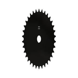 PEER CHAIN 43072 Sprocket, 23/32 Inch Size, Plain Bore, Hardened Teeth, Black Oxide | CL8DHH