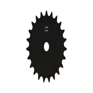 PEER CHAIN 43093 Sprocket, 3/4 Inch Size, Plain Bore, Hardened Teeth, Black Oxide | CL8FDN