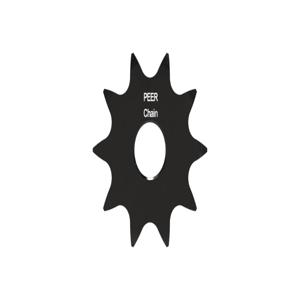 PEER CHAIN 43143 Sprocket, 3/8 Inch Size, Plain Bore, Hardened Teeth, Black Oxide | CL7ZTR