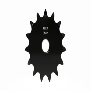 PEER CHAIN 43148 Sprocket, 1/2 Inch Size, Plain Bore, Hardened Teeth, Black Oxide | CL7ZUM