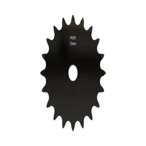 PEER CHAIN 43153 Sprocket, 1/2 Inch Size, Plain Bore, Hardened Teeth, Black Oxide | CL7ZVJ