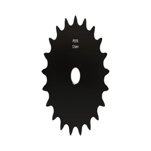 PEER CHAIN 43154 Sprocket, 1/2 Inch Size, Plain Bore, Hardened Teeth, Black Oxide | CL7ZVN