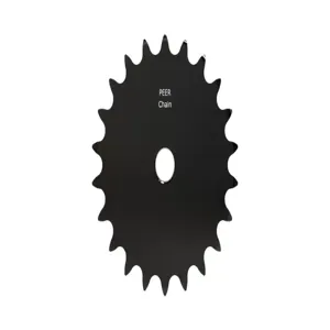 PEER CHAIN 43155 Sprocket, 1/2 Inch Size, Plain Bore, Hardened Teeth, Black Oxide | CL7ZVT