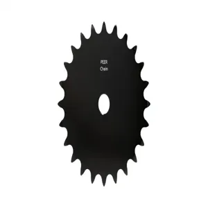 PEER CHAIN 43157 Sprocket, 1/2 Inch Size, Plain Bore, Hardened Teeth, Black Oxide | CL7ZWB