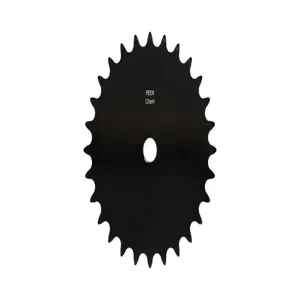 PEER CHAIN 43161 Sprocket, 1/2 Inch Size, Plain Bore, Hardened Teeth, Black Oxide | CL7ZWW