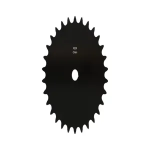 PEER CHAIN 43162 Sprocket, 1/2 Inch Size, Plain Bore, Hardened Teeth, Black Oxide | CL7ZXB