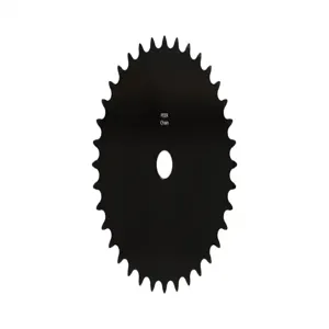 PEER CHAIN 43165 Sprocket, 5/8 Inch Size, Plain Bore, Hardened Teeth, Black Oxide | CL7ZXT