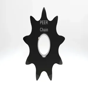 PEER CHAIN 43167 Sprocket, 1/2 Inch Size, Plain Bore, Hardened Teeth, Black Oxide | CL8BFN